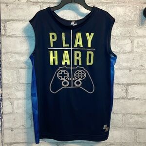 Boys dri-fit navy tank M